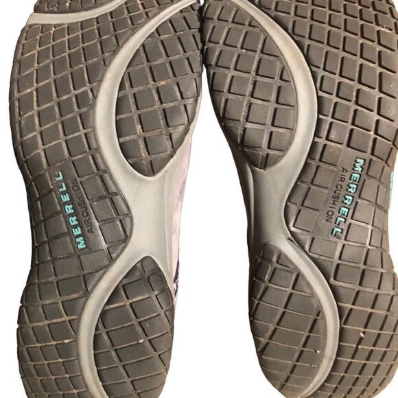 Merrell Encore Adams Gray Blue Women’s Slip On Suede Comfort Shoe Air Cushioned - Picture 8 of 9